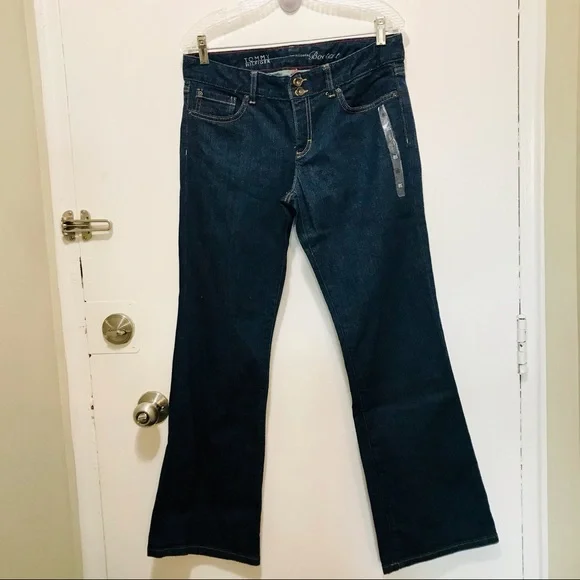 Tommy Hilfiger modern bootcut dark blue jeans size 8S - Picture 2 of 14